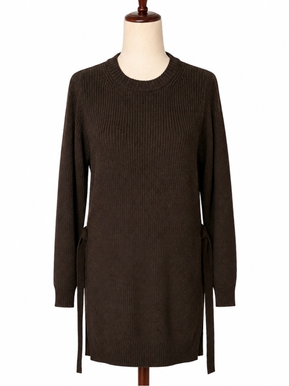 Athleta Oversized Long Ribbed Knit Tunic Sweater, buckle sides- XS